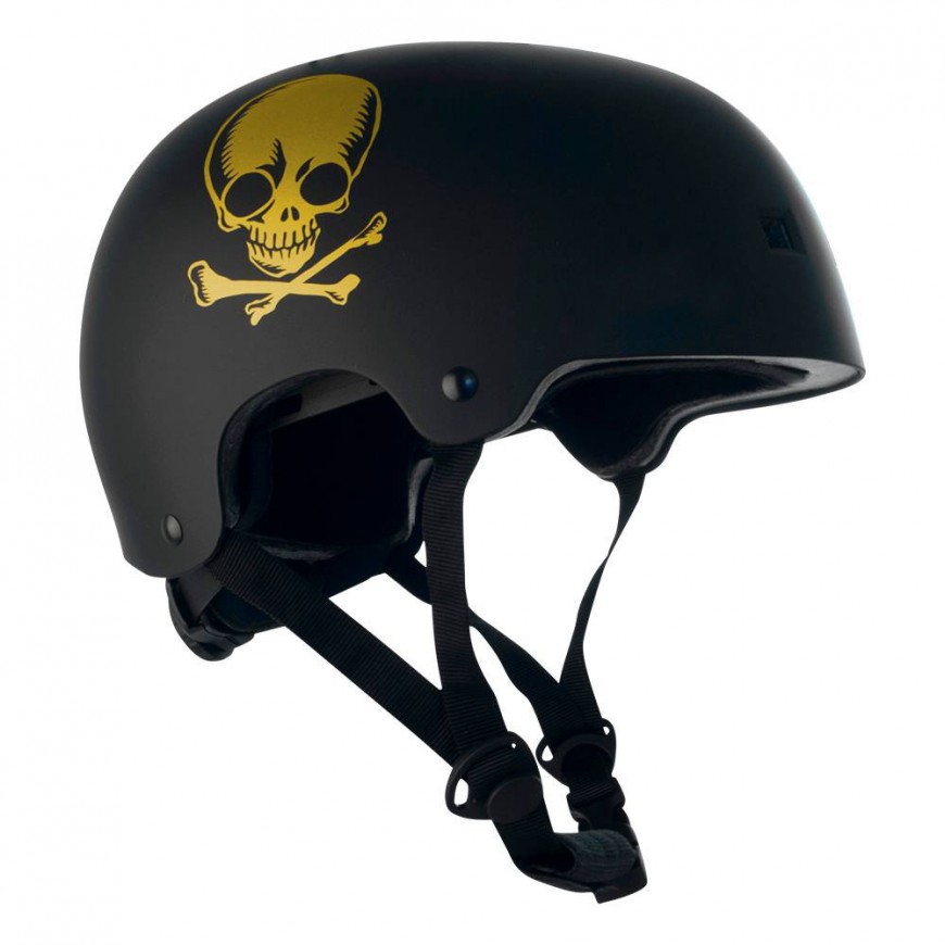 Šalmas Brainsaver black gold skull Šalmas Brainsaver black gold skull