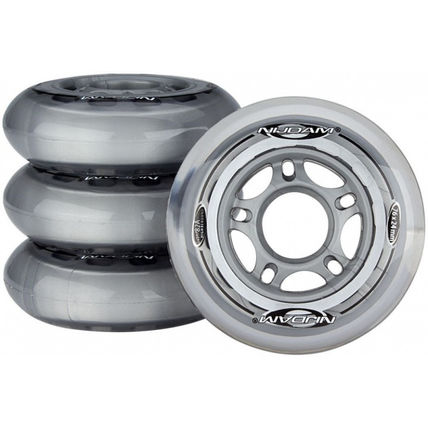 Nijdam skate wheels 76 x 24 mm 82A ratukai Nijdam skate wheels 76 x 24 mm 82A ratukai