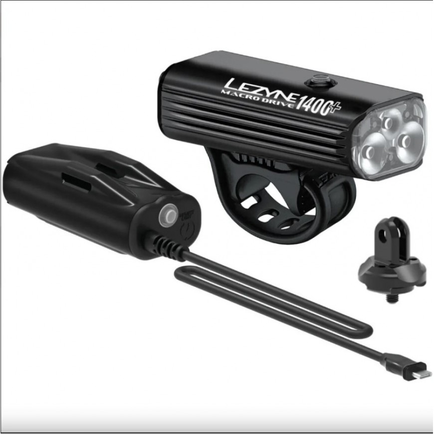 Lezyne Macro Drive 1400+ | Infiniti Light Power Pack+ Front Light Kit Lezyne Macro Drive 1400+ | Infiniti Light Power Pack+ Front Light Kit